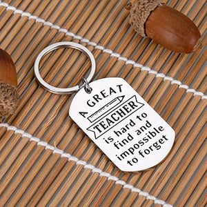 Best Teacher Keychian Gifts for Women Men Thank You Appreciation Week Gifts Christmas Valentines Day Thanksgiving Teacher Keyrings