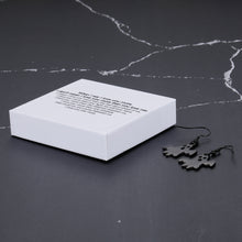 Load image into Gallery viewer, When I say I love you more, I don&#39;t mean I love you more than you love me Ghost Hook Earrings Halloween Earrings Delicate Fashion Black Skull Stud Earring Dangle Tassel Drop Earring Jewelry Christmas Gift for Women