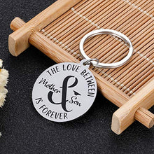 Load image into Gallery viewer, Mothers Day Christmas Birthday Gifs for Mom from Son Mother Keychain Gifs For Step Mom Mother Son in Law Key Chians Rings