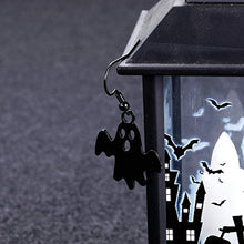 Load image into Gallery viewer, Halloween Black Ghost Earrings Skull Bat Hook Tassel Christmas Jewelry Earring Halloween Handcraft Costume Accessories Jewelry for Women Girls.