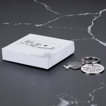 Load image into Gallery viewer, Holy shit we’re still married Fathers Day Gifts for Dad Keychain Birthday Christmas Gifts for Daddy Step Dad from Daughter Kids