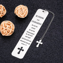 Load image into Gallery viewer, Christian Gifts Bookmarks for Women Inspirational Metal Bookmark for Kids Men Book Lover Birthday Christmas Easter Motivational Cross Bible Bookmark Religious Baptism Gift for Girls Daughter Teens