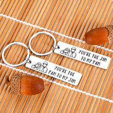 Load image into Gallery viewer, Valentines Gifts The Office TV Show Merchandise Keychain for Him Her Jim to My Pam Key Chains Set for Couple Husband Wife Women Men Engagement Boyfriend Girlfriend Wedding Anniversary Friendship