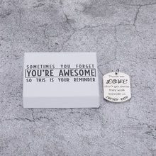 Load image into Gallery viewer, SOMETIMES YOU FORGET YOU’RE AWESOME SO THIS IS YOUR REMINDER Sympathy Memorial Gifts Keychain for Loss of Mother Father Husband Those We Love Don&#39;t Go Away Bereavement Gift in Memory of Loved One Pet Dog Grandma Grandpa Remembrance Key Chain Jewelry