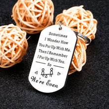 Load image into Gallery viewer, Valentines Day Gift Funny Gifts for Women Men Cute Keychain for Boyfriend Husband Anniversary Gag Couples Gifts Great Gifts for Girlfriend Wife Birthday Christmas Fun Presents for Him Her