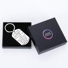Load image into Gallery viewer, to My Daughter Keychain 16 18 Birthday Christmas Inspirational Gifts for Little Girls from Mom Dad Graduation Anniversary Valentine Day GIFS for Step Daughter Women Teen Girls Kids Keyring Jewelry