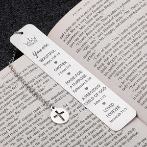 Inspirational Gifts Christian Bookmark for Men Women Birthday Christmas Easter Baptism Religious Gift for Girls Teens Female Book Lover VBS Graduation Cross Bible Church Bookmark for Him Her
