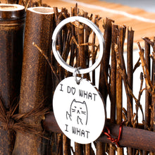 Load image into Gallery viewer, Cat Funny Best Friend Keychain Christmas Birthday Thank You Gifts for Women Men Sister Brother Anniversary Valentine Friendship Presents for BFF Daughter Son Coworkers Cat Keyrings Jewelry