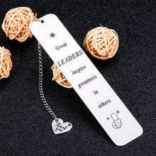 Load image into Gallery viewer, Boss Gifts Christmas Office Gifts Boss Lady Appreciation Gifts Bookmarks for Women Men Thank You Gifts for Employee Coworkers Retirement Boss Day Birthday Leader Mentor Leaving Going Away Gifts