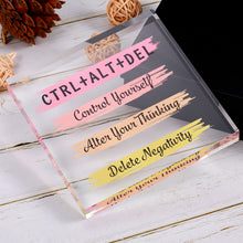 Load image into Gallery viewer, Stocking Stuffers for Teens Inspirational Gifts for Women Office Decor Encouragement Gifts for Daughter Son Coworker Friends Christmas Presents Sister Gifts Birthday Cheer Up Gifts Acrylic Home Decor