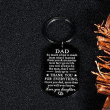Load image into Gallery viewer, Gifts for Dad Christmas Gifts Dad Stocking Stuffers Dad Presents Fathers Gifts Dad Keychain from Daughter Birthday Keychain Gift for Daddy Papa Stepdad from Wife Valentines Day Anniversary Presents