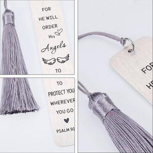 Christian Gifts for Women Inspirational Bible Bookmarks for Book Lovers Religious Gifts Bookmarks for Kids Girls Birthday Christmas Gift for Daughter Son Metal Bookmark Tassels Bible Verse Gifts
