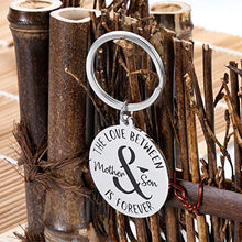 Load image into Gallery viewer, Mothers Day Christmas Birthday Gifs for Mom from Son Mother Keychain Gifs For Step Mom Mother Son in Law Key Chians Rings