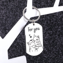 Load image into Gallery viewer, Valentines Day Gifts Cute Gifts Cat Keychain for Boyfriend Girlfriend Cat Lover Best Friend Funny Gifts for Husband Wife Anniversary Birthday for Him Her Date Night Gifts for Couples Women Men