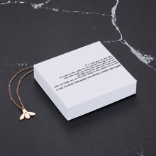 Load image into Gallery viewer, If I could give you one gift, it would be the ability to see yourself through my eyes, only then would you realize how truly special you are Bumble Bee Necklace