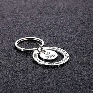 Dad Christmas Gifts Dad Stocking Stuffers Dad Presents Fathers Day Birthday Gifts for New Dad Father to Be from Wife Valentine Wedding Gifts for Stepdad Husband Men Him Father of the Bride Keyring