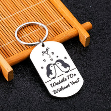 Load image into Gallery viewer, Funny Gifts for Boyfriend Girlfriend Stocking Stuffers for Wife Husband Christmas Gifts Anniversary Birthday Romantic Penguin Gifts for Him Her Valentines Day Lesbian Gifts Cute Keychain for Couples