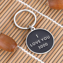 Load image into Gallery viewer, I Love You 3000 Keychain for Boyfriend Girlfriend Dad Birthday Christmas Gifs for Comic Movie Inspired Gift for Husband Wife Daughter Son Boys Girls Couple Wedding Anniversary Presen for Her Him