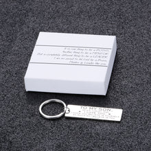 Load image into Gallery viewer, It&#39;s one thing to be a BOSS , Another thing to be a MENTOR Inspirational Gifts to Your Son from Mom Never Forget That I Love You Gifts Keychain