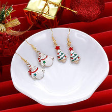 Load image into Gallery viewer, Christmas Earrings Set , Holiday Jewelry Gifts for Women Cute Christmas Tree Snowman Drop Dangle Earrings Christmas Stocking Stuffers Gift