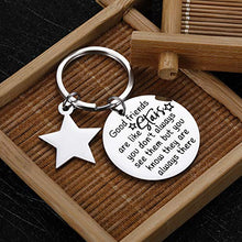 Load image into Gallery viewer, Best Friend Keychain for Women Female Teen Girls Birthday Key Charm BFF Sister Besties Long Distance Friendship Keyrings