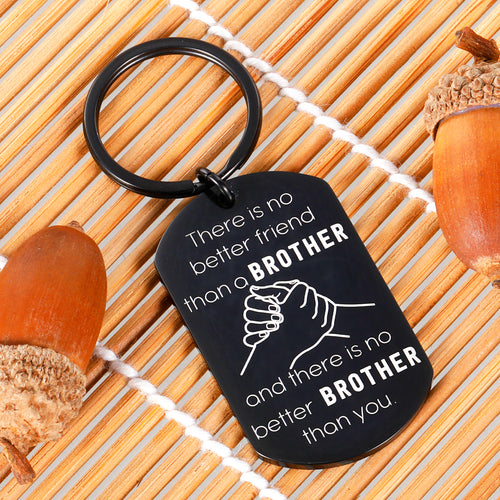 Funny Brother Keychain Christmas Birthday Presents for Big Little Brother in Law from Sister Brother in Law Anniversary Wedding Day Keychain Gift for Men BFF Best Friend Family Keyring Jewelry