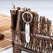 Load image into Gallery viewer, Couple Wife Husband Keychain Gifts for Anniversary Birthday Wedding Gifts from Wifey Hubby I Love You More Valentine Day Christmas Thanksgiving for Girlfriend Boyfriend Pendant Jewelry for Him Her