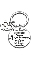 Load image into Gallery viewer, Inspirational Encouragement Keychain Graduation Anniversary Birthday Family Presents for Son Daughter You are Braver Than You Believe Stronger Keyring Christmas Presents for Women Men Teen Girls