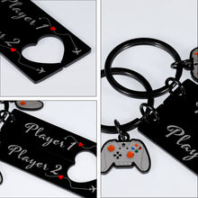 Load image into Gallery viewer, Player 1 Player 2 keychain For Gamer Boyfriend Christmas Valentines Gift Couples Keychain For Him Her Girlfriend Matching Keychains For Couples Funny Husband Keychain For Men