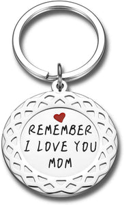 Cute Mothers Day Gifts from Daughter Son Remember I Love You Mom Keychain Birthday Valentine's Day Christmas Presents for New Mom Step Mom Mother in Law