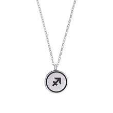 Load image into Gallery viewer, Sagittarius Zodiac Necklace Star Birth Sign Necklace Gifts Horoscope Necklace Silver Tone 16&quot; - 18&quot; Chain Astrology Jewelry Pendant For Women Girls Constellation Celestial Necklace Zodiac Gifts