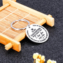 Load image into Gallery viewer, to My Son I Love You Keychain Inspirational Gifts from Step Mom Dad Graduation Sweet 16 18 20 Birthday Christmas Stocking Stuffers Back to School Gift for Boys Kids Teen Foster Son Him Keyring