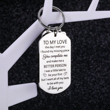 Load image into Gallery viewer, Gifts for Boyfriend Girlfriend Romantic Gifts for Her Him Christmas Anniversary Birthday Gifts for Couple Keychain for Boyfriend Wedding Engagement Gifts for Fiance Husband Valentines Presents