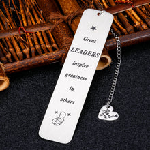Load image into Gallery viewer, Boss Gifts Christmas Office Gifts Boss Lady Appreciation Gifts Bookmarks for Women Men Thank You Gifts for Employee Coworkers Retirement Boss Day Birthday Leader Mentor Leaving Going Away Gifts