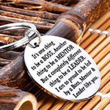Load image into Gallery viewer, Boss Gifts for Christmas Men Women Office Keychain Appreciation Gifts for Supervisor Mentor Leader Birthday Thank You Leaving Going Away Gifts Retirement Coworker Boss Lady Goodbye Presents