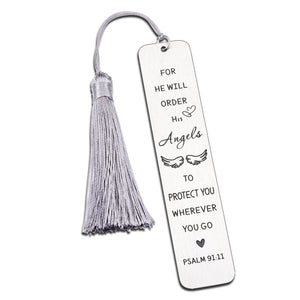 Christian Gifts for Women Inspirational Bible Bookmarks for Book Lovers Religious Gifts Bookmarks for Kids Girls Birthday Christmas Gift for Daughter Son Metal Bookmark Tassels Bible Verse Gifts