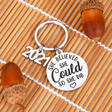 Load image into Gallery viewer, Graduation Keychain Gifts for Him Her 2021 Inspirational Gifts Middle High College School Graduates Gifts for Daughter Kids Women Nurse Best Friends