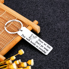 Load image into Gallery viewer, Sympathy Memorial Gifts for Loss of Loved One Keychain Remembrance Gifts for Father Mother Grandfather Grandmother Angel Gift in Memory of Grandpa Grandma Mom Dad Son Daughter Keyring Jewelry