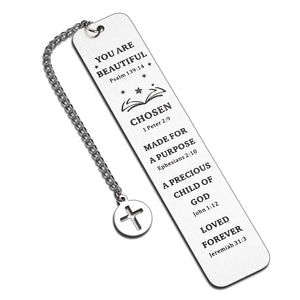 Christian Gifts Religious Bible Bookmarks for Women Book Lovers Birthday Inspirational Gifts Book Markers College Students Gifts Stocking Stuffers for Teen Girls Boys Christmas Bookmarks for Men