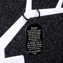 Load image into Gallery viewer, Gifts for Dad Christmas Gifts Dad Stocking Stuffers Dad Presents Fathers Gifts Dad Keychain from Daughter Birthday Keychain Gift for Daddy Papa Stepdad from Wife Valentines Day Anniversary Presents