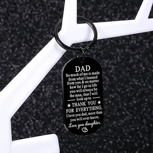 Gifts for Dad Christmas Gifts Dad Stocking Stuffers Dad Presents Fathers Gifts Dad Keychain from Daughter Birthday Keychain Gift for Daddy Papa Stepdad from Wife Valentines Day Anniversary Presents