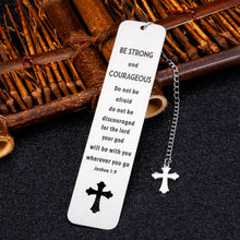 Load image into Gallery viewer, Christian Gifts Bookmarks for Women Inspirational Metal Bookmark for Kids Men Book Lover Birthday Christmas Easter Motivational Cross Bible Bookmark Religious Baptism Gift for Girls Daughter Teens