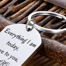 Load image into Gallery viewer, Mom Keychain Christmas Birthday Wedding Valentines Appreciation Presents for New Step Mother of the Bride Gifts Mothers Day Keychain from Daughter Son