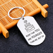Load image into Gallery viewer, Funny Birthday Gifts for Women Mens Gifts for Birthday Sister Birthday Gifts from Sister Birthday Keychain for Boyfriend 18th 21st 30th Birthday Presents for Her Him Brothers Girlfriend Boys Girls