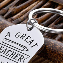 Load image into Gallery viewer, Best Teacher Keychian Gifts for Women Men Thank You Appreciation Week Gifts Christmas Valentines Day Thanksgiving Teacher Keyrings