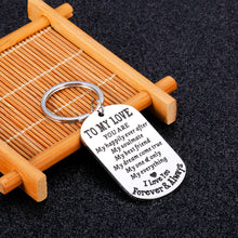 Load image into Gallery viewer, Christmas Gifts to My Love Keychain Gift for Husband Wife Stocking Stuffers Anniversary Valentines Day Birthday Boyfriend Girlfriend Jewelry for Soulmate Lover Him Her Women Men Best Friend Family
