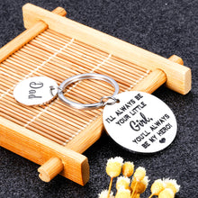 Load image into Gallery viewer, Dad Daughter Keychain Birthday Christmas Fathers Day Gifs from Step Daughter to My New Step Dad Father of the Bride Gifs for Papa New Daddy Wedding Valentines Day Gift for Men Father to Be Keyring