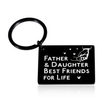 Load image into Gallery viewer, Christmas Gifts for Dad Gifts from Daughter Father Gifts for Dad Who Wants Nothing Stocking Stuffers for Dad Daughter Presents for Dad Stepdad Stepdaughter Best Dad Ever Gifts Dad Cute Keychain