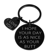 Load image into Gallery viewer, Funny Girlfriend Boyfriend Keychains Gifs for Him Her Christmas Wedding Anniversary Gifs for Husband Wife Birthday Valentine Day Gifs for Women Men Hubby Couple Wifey Keychain Jewelry Presents