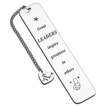 Load image into Gallery viewer, Boss Gifts Christmas Office Gifts Boss Lady Appreciation Gifts Bookmarks for Women Men Thank You Gifts for Employee Coworkers Retirement Boss Day Birthday Leader Mentor Leaving Going Away Gifts